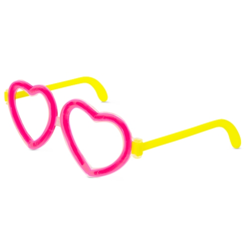 Gafas de Neón Publicitarias con Forma de Corazón